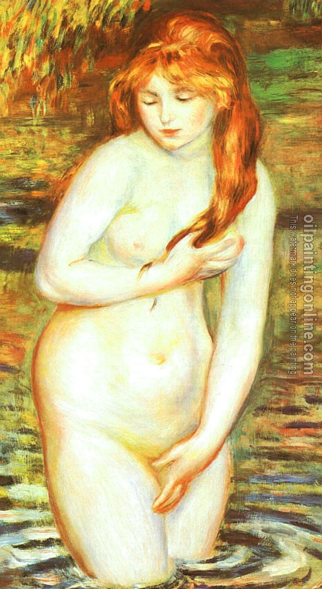 Renoir, Pierre Auguste - The Bather(After the Bath)